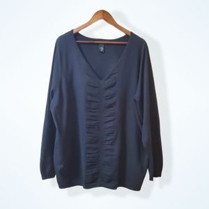 Lane Bryant Black V-neck Sweater- 22/24W